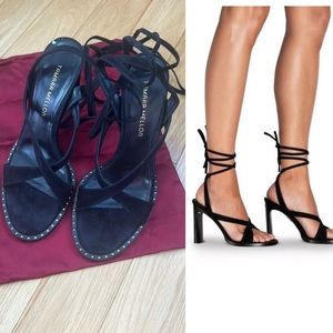 Tamara Mellon NWT Terra 100 Size 40.5 Suede Heels in Black